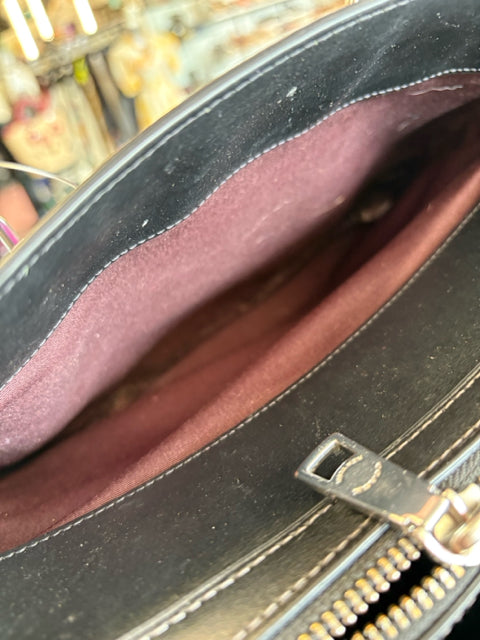 Coach Satchel Leather 2 Handle Hand Bag