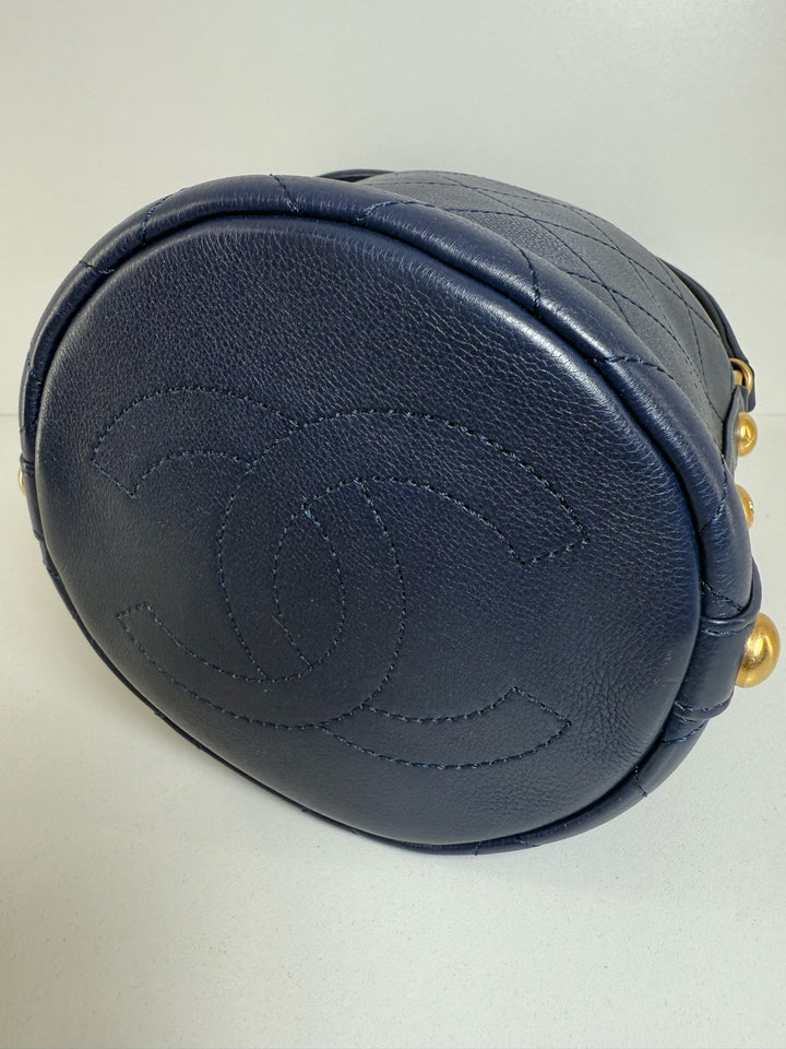 Chanel Small Tweed Bucket Bag Gold hardware Designer Bag