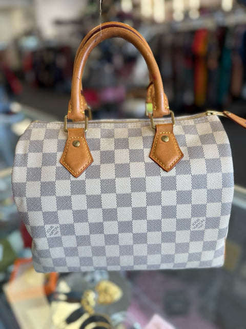 Louis Vuitton Speedy 25 Azure Designer Bag