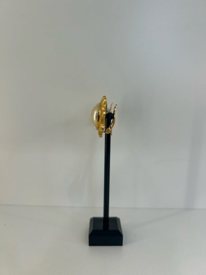Karl Lagerfeld Clip On Sprocket Earrings