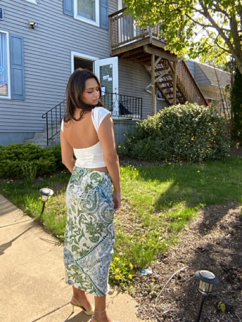 Reformation Crop Top Sz Small