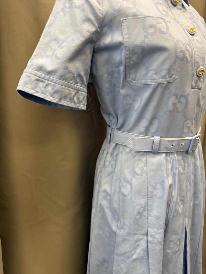 Gucci Blue Ss Polo DRESS Size 44