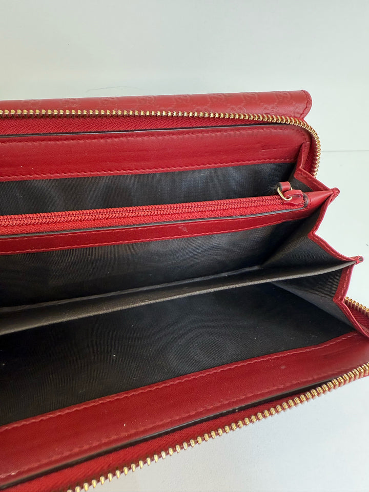 Gucci Continental Flap Micro Guccissima Wallet