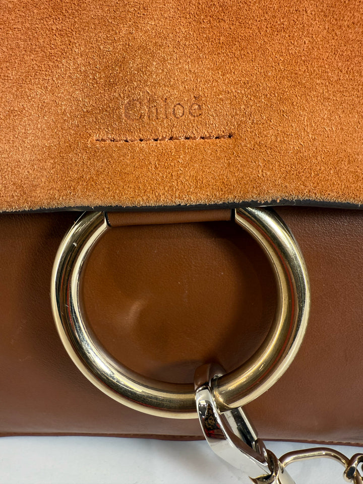 Chloe Faye Suede & Leather Designer Belt Bag