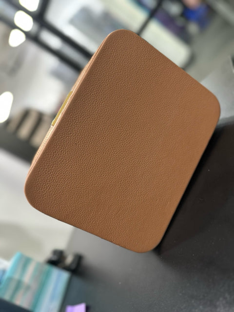 Joy Mangano Tan Cosmetic Case