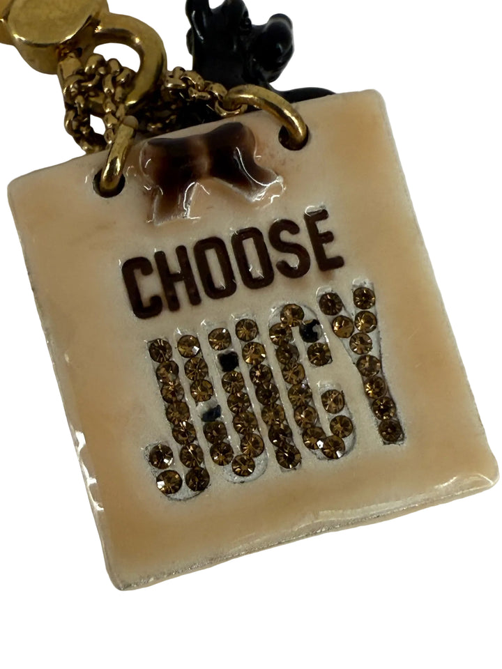 Retired Juicy Couture Scottie dog Shopping Bag Charm
