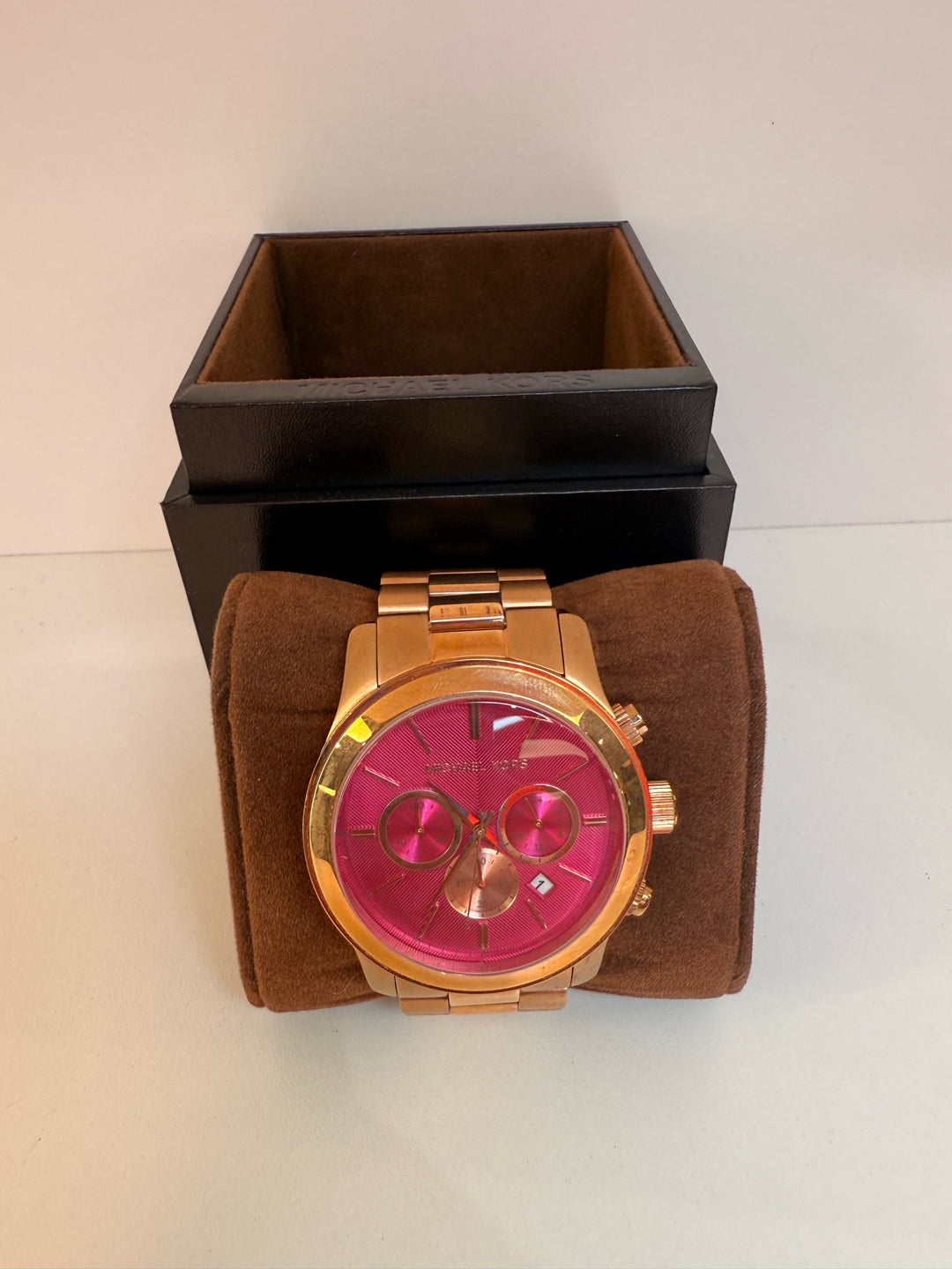 Michael Kors Gold w/ Pink Face Watch