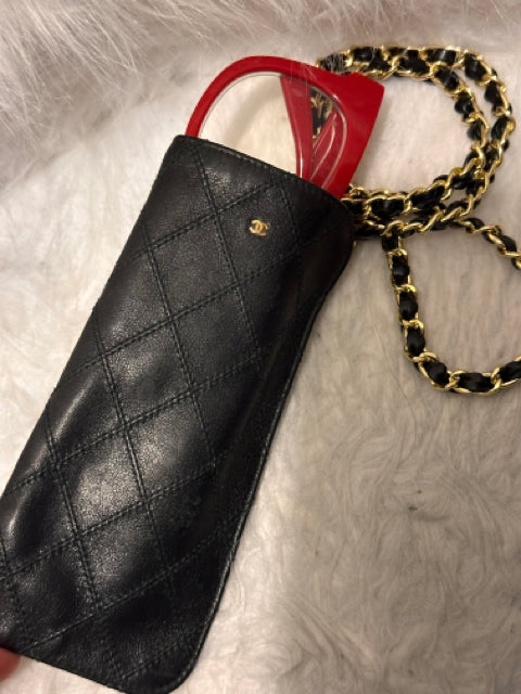 Vintage CC Quilted Eye Glass Case Circa 1990's