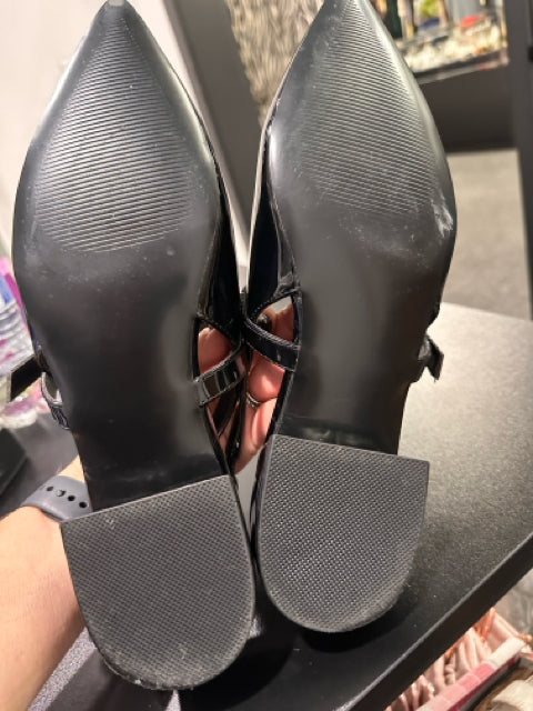 Steve Madden Sz 9 Black Slingbacks Shoes