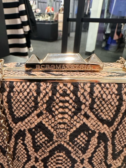 BCBG Max Azria Snake Print Clutch