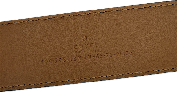 NWT Gucci Azalea Monochrome 65/26 GG Belt