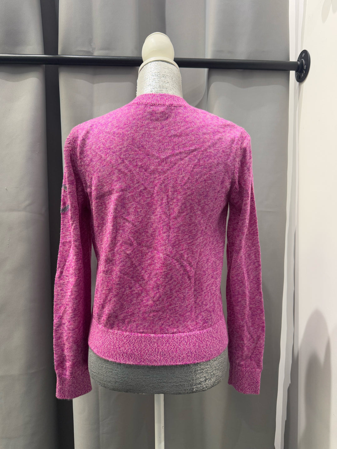 Chanel 2022 Cashmere Crew Neck CC Logo Sweater Size 38