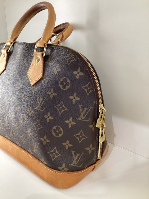 Louis Vuitton Alma Canvas Monogram Hand Bags