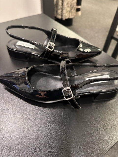 Steve Madden Sz 9 Black Slingbacks Shoes