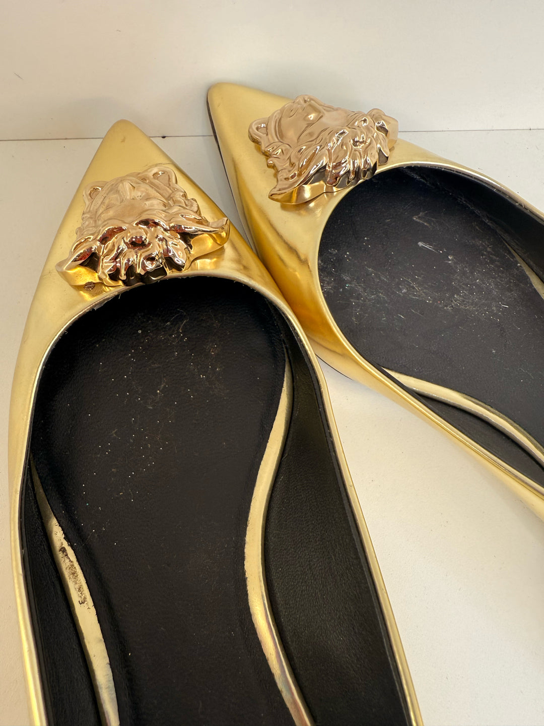 Versace Medusa Head Flats Shoes 38.5