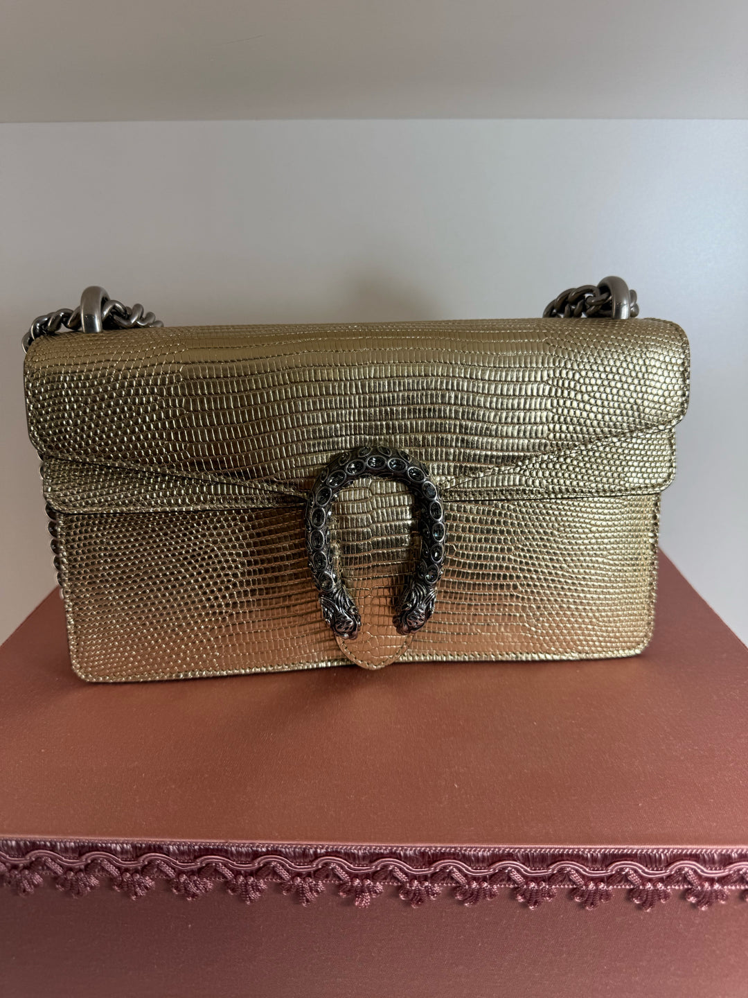 Gucci 2020 DIONYSUS Small Lizard Designer Bag