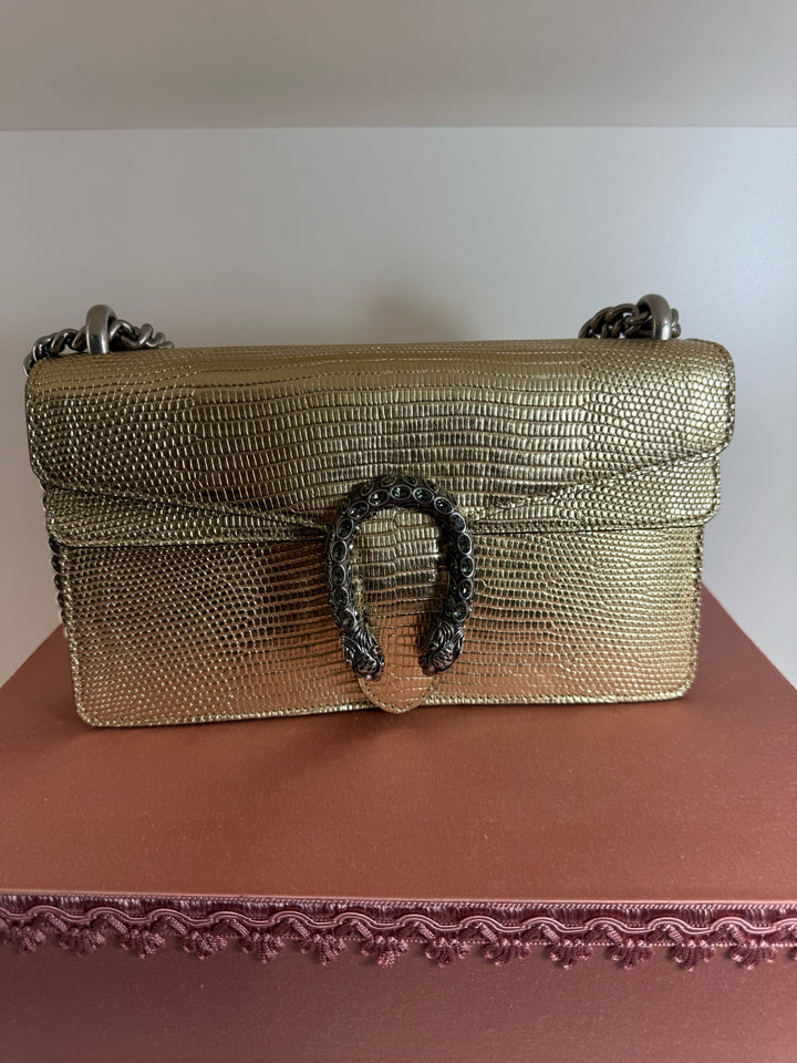 Gucci 2020 DIONYSUS Small Lizard Designer Bag
