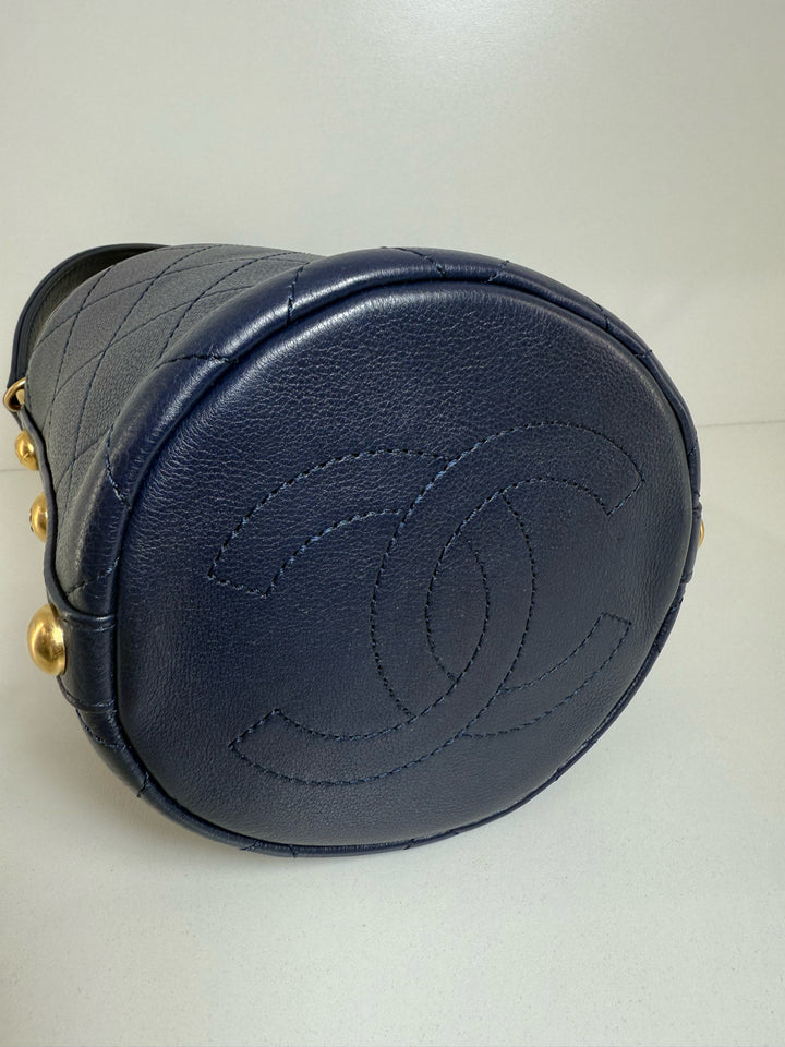 Chanel Small Tweed Bucket Bag Gold hardware Designer Bag