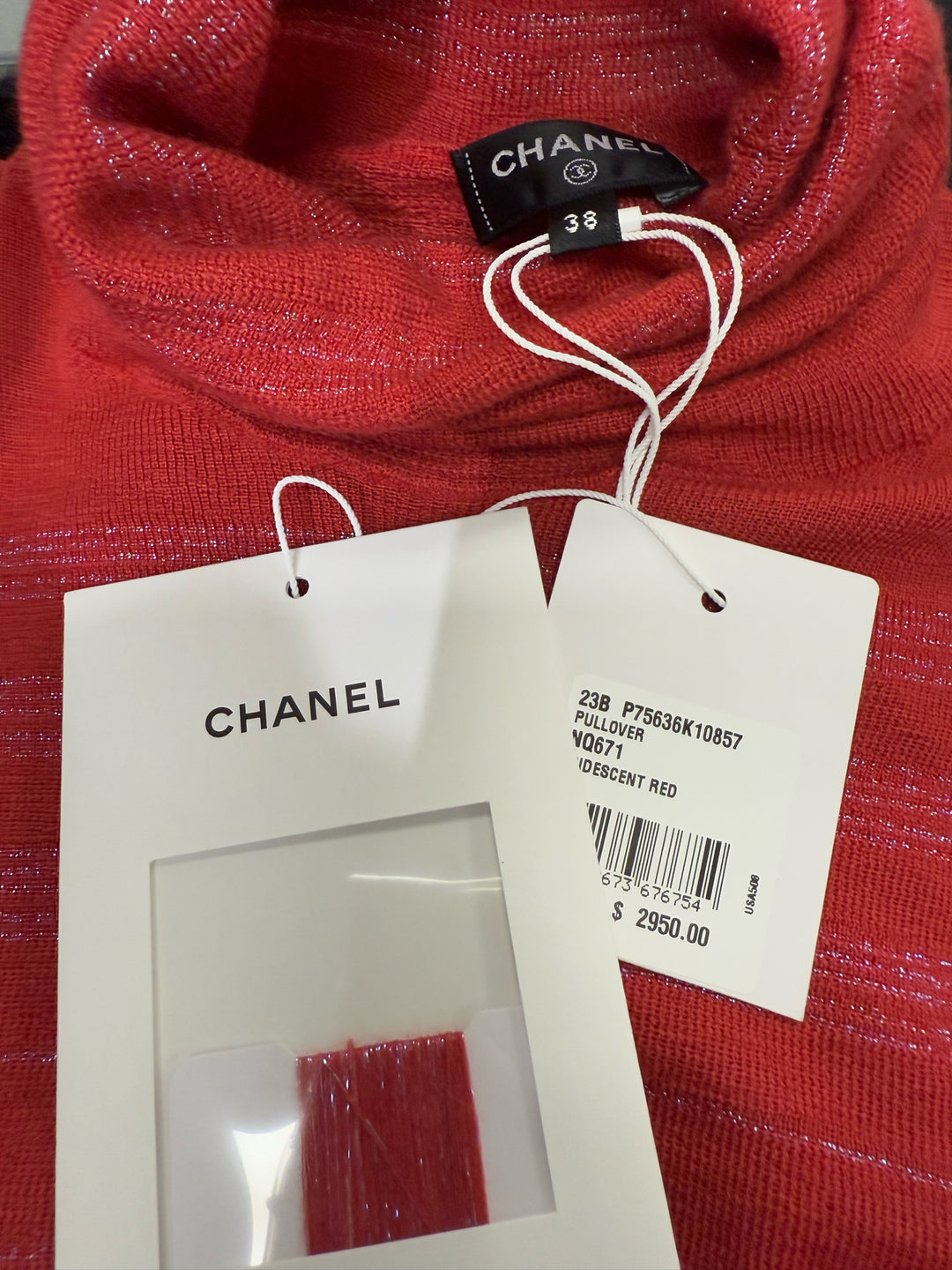 NWT Chanel Cashmere Turleneck Sweater Sz 38
