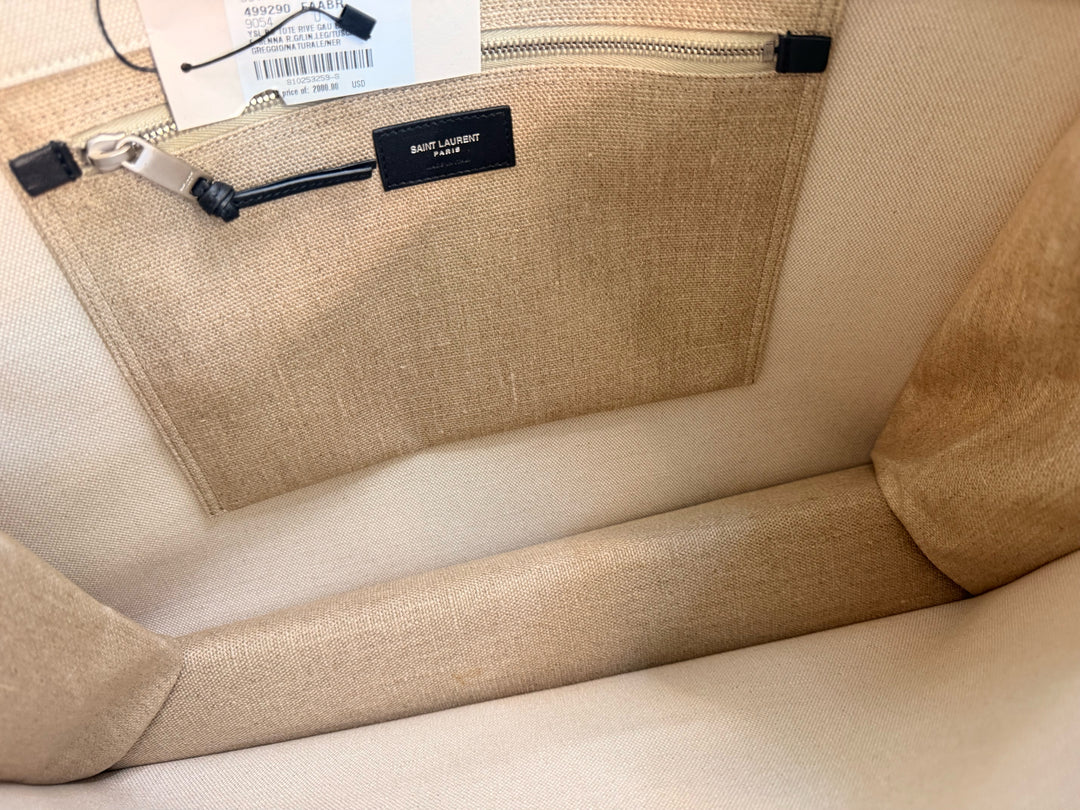 NWT Saint Laurent Large Rive Gauche Tote Bag