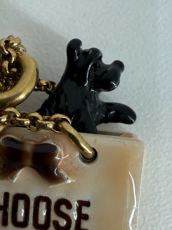 Retired Juicy Couture Scottie dog Shopping Bag Charm