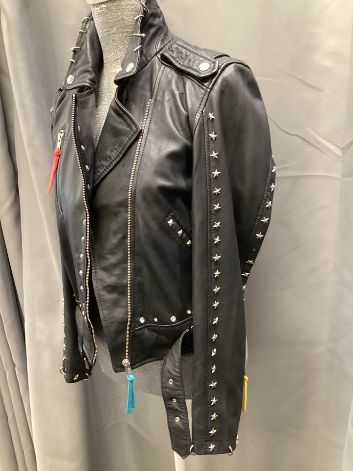 NWT Atelier Nicole Miller Moto Jacket Size S