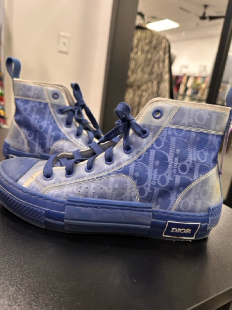 Dior Sneakers Sz 37 Blue High Top Shoes