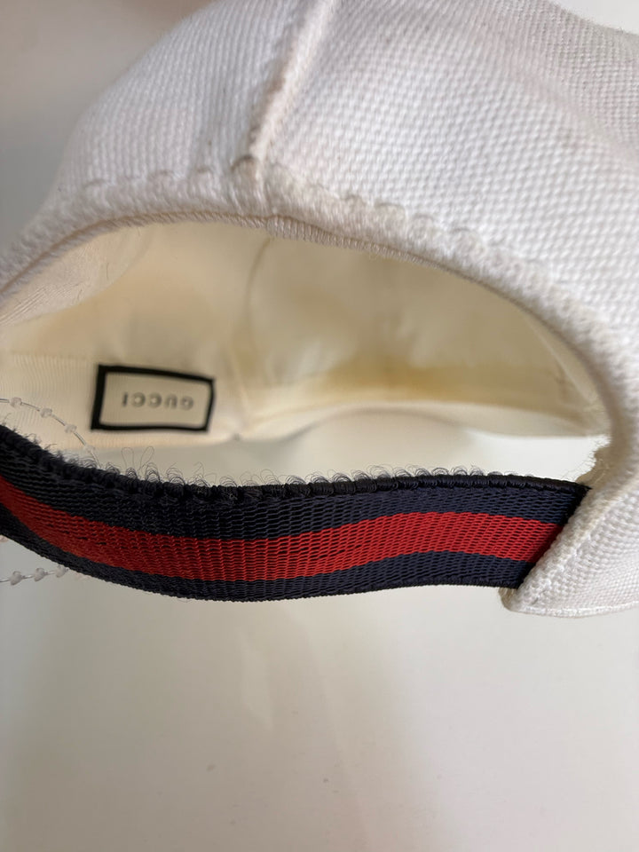Gucci White Baseball Cap Size L