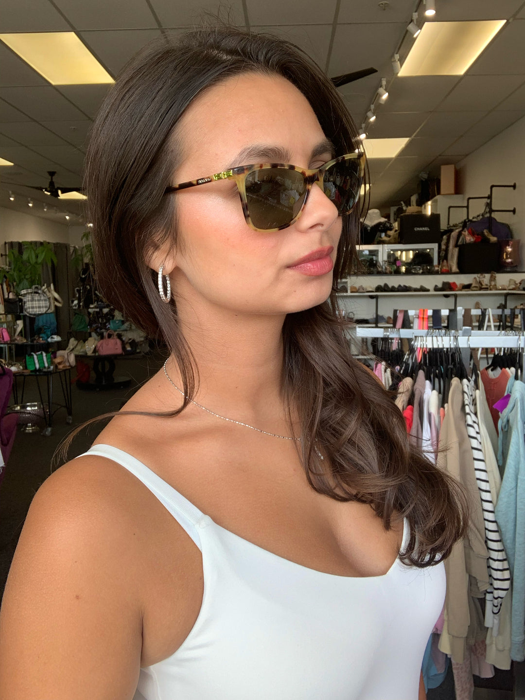 Swarovski Square Tortoise Shell w/case