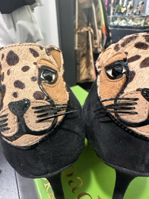 Kate Spade Sz 8.5 Suede Tiger Pump Shoes