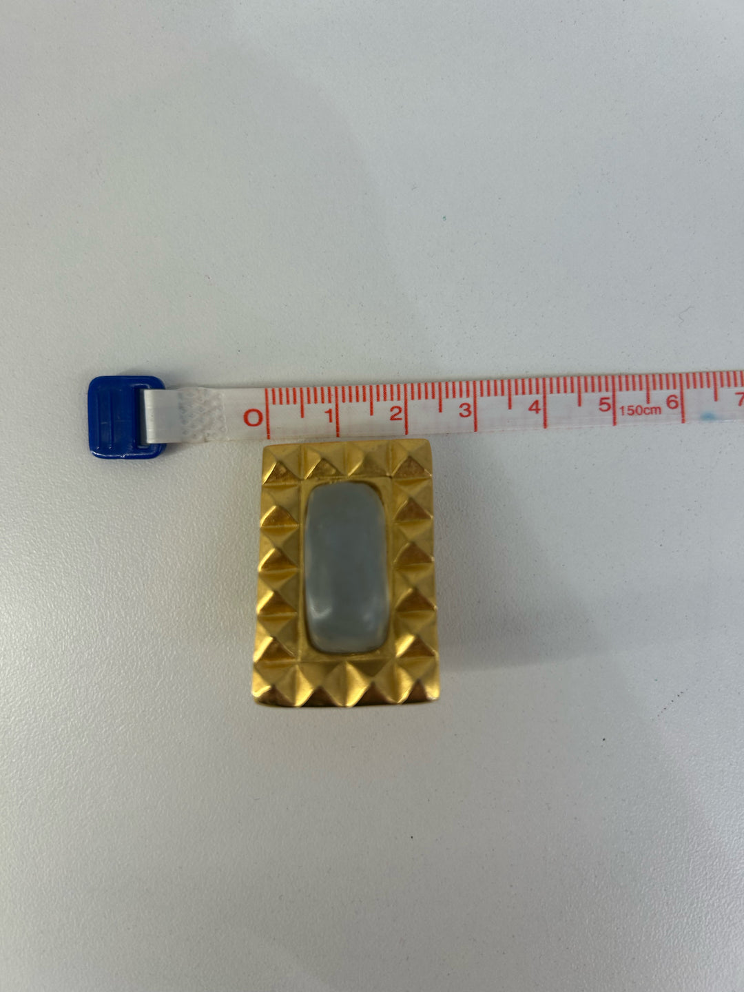 Vintage Karl Lagerfeld Clip On Rectangle Earrings