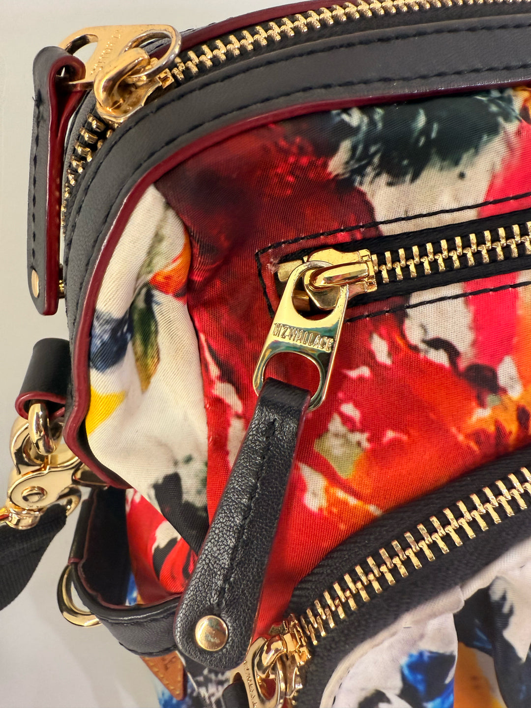 Mz Wallace Abstract Print Cross Body Bag