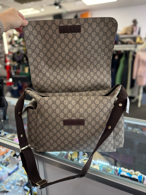 Gucci Supreme Diaper Bag W/ Changing Pad & Dust Bag