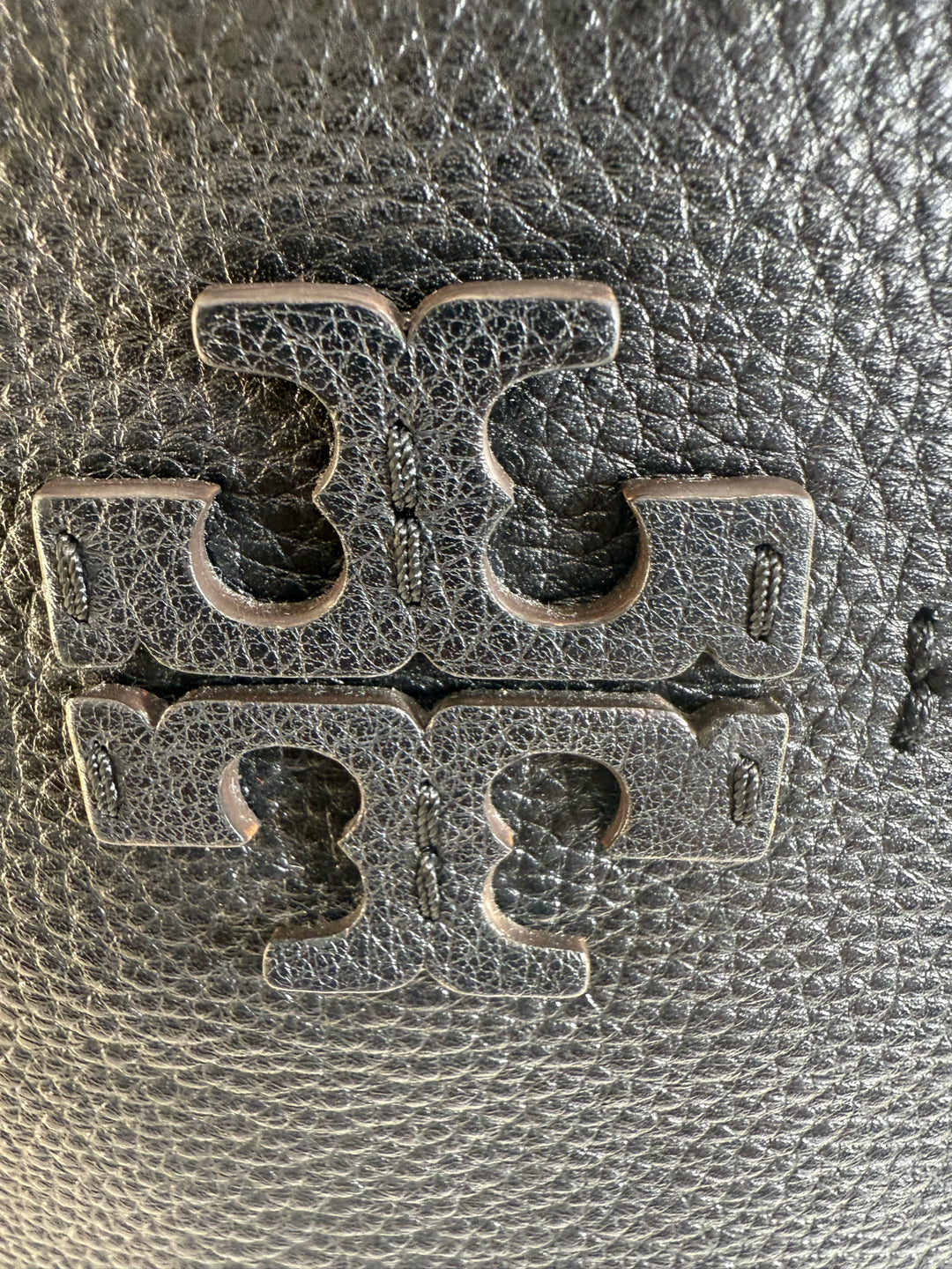 Tory Burch Textured Leather Hobo w/Matching Logo w/dustbag Leather