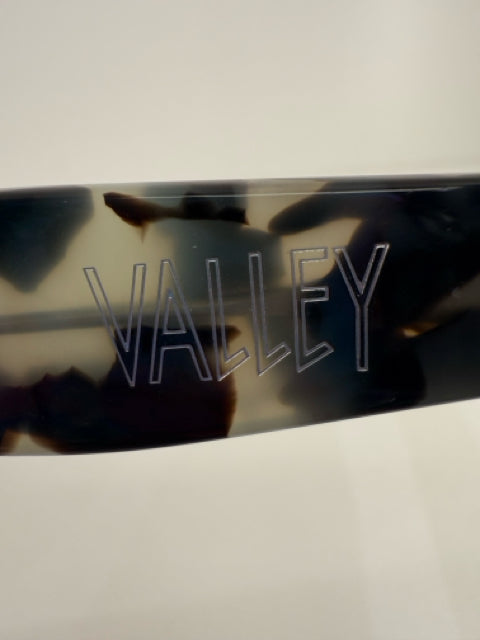 Pre Owned VALLEY "Spleen" Acrylic Sage and Black Sunglasses