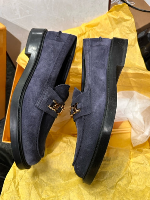 Tod's Sz 39.5 Blue Suede Loafers