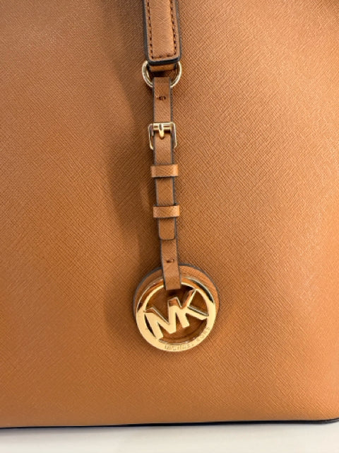 Pre Owned Michael Kors Tan Saffiano Leather Hand Bag
