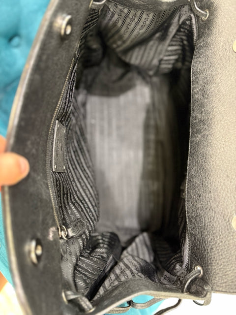 Prada Large Shoulder Bag Nylon Black