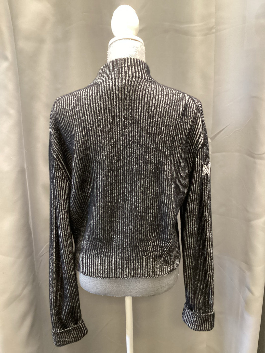 Louis Vuitton Zip Front Ribbed Cashmere Sweater Size Small