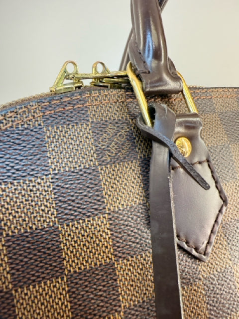 Louis Vuitton Canvas Damier Ebene Alma Handbags