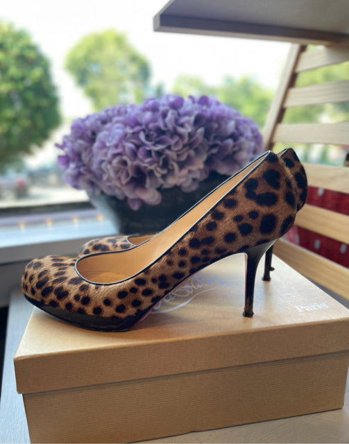 Christian Louboutin Prorata 90 Leopard Sz 40 Shoe Pump – eliterepeatny