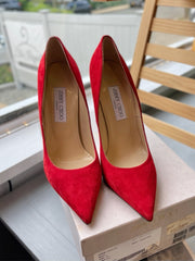 Jimmy Choo Anouk Sue Suede Pump Sz 40 Shoe