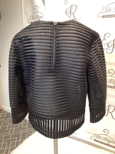 Kenzo Sheer Stripe Sz 40 Top
