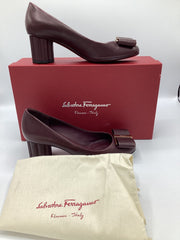 Salvatore Ferragamo Sz 6.5 Borde Calf Shoe Pump