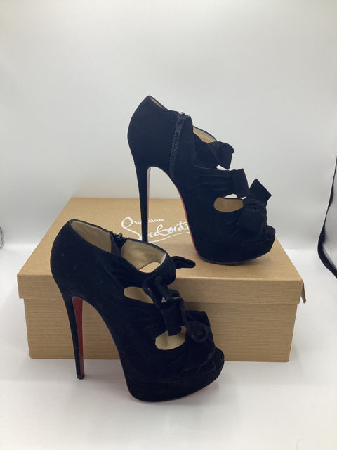 Christian Louboutin Sz 36.5 Madame Butterfly Ankle Booties Shoe Boot