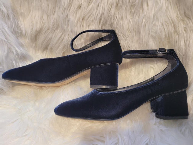 Sigerson Morrisson Sz 8.5 Oceano Velvet Mary Jane Heel