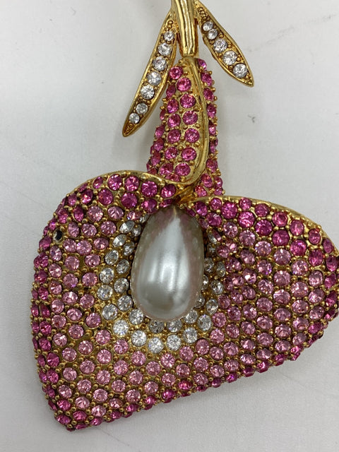 Kenneth Jay Lane Crystal Calla Lilly Brooch
