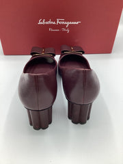 Salvatore Ferragamo Sz 6.5 Borde Calf Shoe Pump