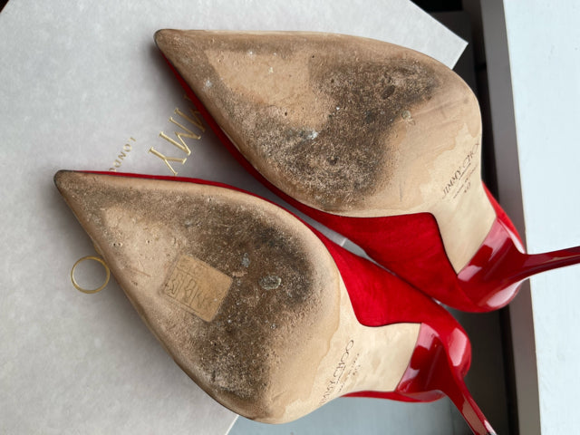 Jimmy Choo Anouk Sue Suede Pump Sz 40 Shoe