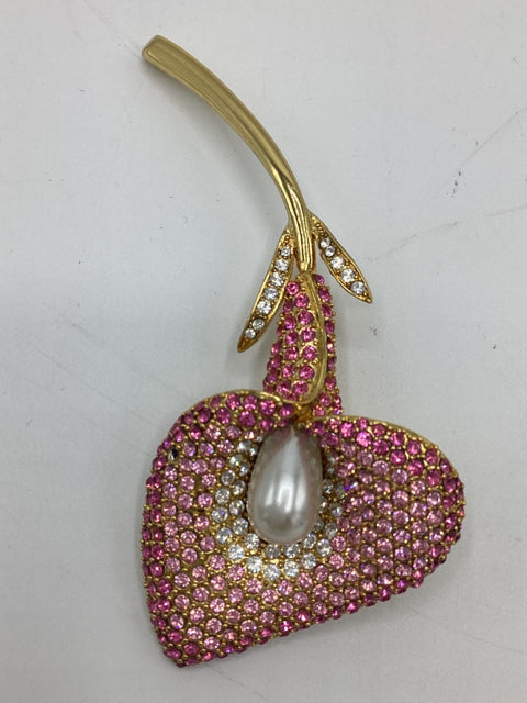 Kenneth Jay Lane Crystal Calla Lilly Brooch